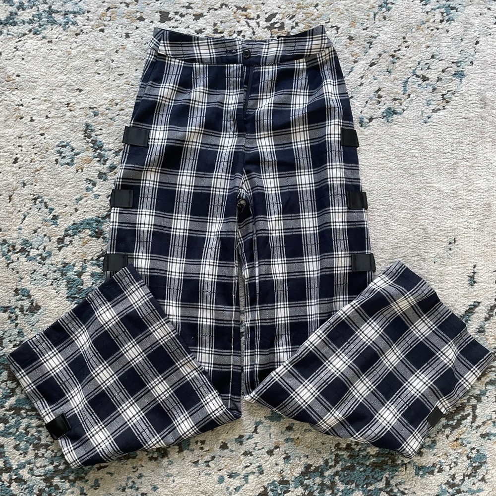Flannel Flare Pants (Size XS)